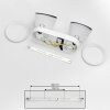 Especiosa Ceiling Light white, 2-light sources