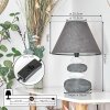 Palmela Table lamp grey, white, 1-light source