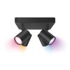 Philips WiZ IMAGEO Ceiling Light LED black, 4-light sources, Colour changer