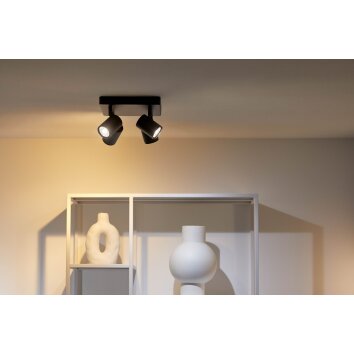Philips WiZ IMAGEO Ceiling Light LED black, 4-light sources, Colour changer