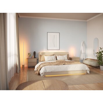 Philips Hue Gradient Signe Oak Floor Lamp LED Ecru, white, 1-light source