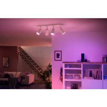 Philips Hue Fugato Ceiling Light LED white, 4-light sources, Colour changer