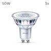 Philips Classic Set of 3 LED GU10 4.6 Watt 2700 Kelvin 355 Lumen