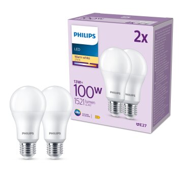 Philips Ampoule LED 2 pcs Classique 11,5 W 1521 Lumens