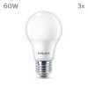 Philips Classic Set of 3 LED E27 8 Watt 2700 Kelvin 806 Lumen