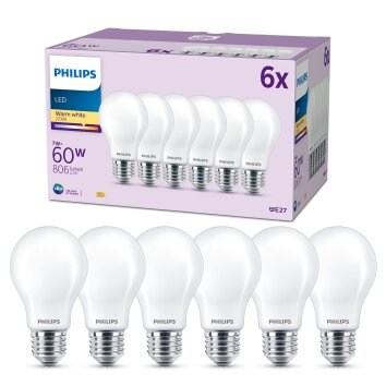 Philips Classic Set of 6 LED E27 7 Watt 2700 Kelvin 806 Lumen