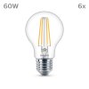 Philips Classic Set of 6 LED E27 7 Watt 4000 Kelvin 850 Lumen
