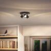 Philips Star Ceiling Light LED black, 3-light sources