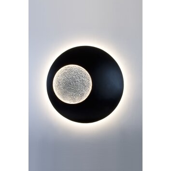 Holländer LUNA Wall Light LED brown, black, silver, 2-light sources