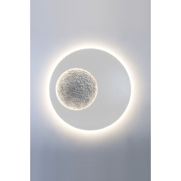 Holländer LUNA Wall Light LED silver, white, 2-light sources