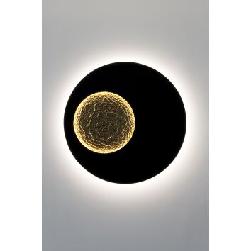 Holländer LUNA Wall Light LED brown, gold, black, 2-light sources