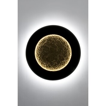 Holländer LUNA Wall Light LED brown, gold, black, 2-light sources