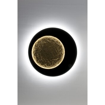 Holländer PLENILUNIO Wall Light LED brown, gold, black, 2-light sources