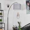Gualdim Floor Lamp black, 1-light source, Fabric shade