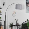 Gualdim Floor Lamp black, 1-light source, Fabric shade