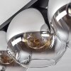 Koyoto  Ceiling Light glass 30 cm chrome, clear, Smoke-coloured, 3-light sources