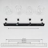 Koyoto  Ceiling Light glass 30 cm clear, 4-light sources