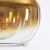 Koyoto  Ceiling Light glass 25 cm gold, clear, 4-light sources