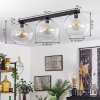 Koyoto  Ceiling Light glass 30 cm clear, 3-light sources