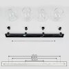 Koyoto  Ceiling Light glass 25 cm clear, 4-light sources