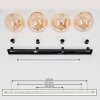Koyoto  Ceiling Light glass 30 cm Amber, 4-light sources