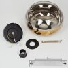 Molloy Ceiling Light gold, clear, Smoke-coloured, 1-light source