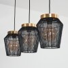 Madancos Pendant Light brass, black, 3-light sources
