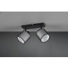 Trio Burton Ceiling Light black, 2-light sources