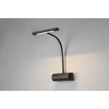 Trio Curtis Wall Light LED black, 1-light source