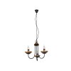 Trio Livia chandelier black, 3-light sources