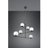 Trio Pure Pendant Light black, 6-light sources