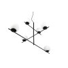 Trio Pure Pendant Light black, 6-light sources