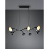 Trio Roxie Pendant Light brass, black, 7-light sources