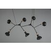 Trio Roxie Pendant Light brass, black, 7-light sources