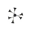 Trio Roxie Ceiling Light black, 6-light sources