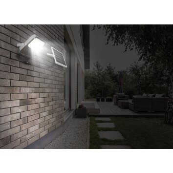 Globo SOLAR garden spotlight LED grey, 1-light source, Remote control
