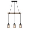 Globo HADERA Pendant Light Ecru, black, 3-light sources