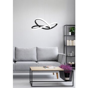 Reality Course Pendant Light LED black, 1-light source