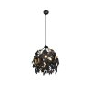 Reality Leavy Pendant Light black, 1-light source