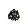 Reality Leavy Pendant Light black, 1-light source