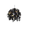Reality Leavy Pendant Light black, 1-light source