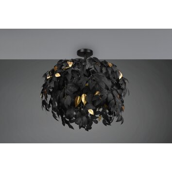 Reality Leavy Ceiling Light black, 3-light sources