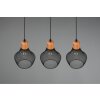 Reality Valeria Pendant Light black, 3-light sources