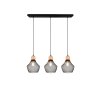 Reality Valeria Pendant Light black, 3-light sources