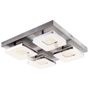 Globo GIANNI Ceiling Light LED matt nickel, 4-light sources