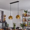 Koyoto  Pendant Light glass 25 cm gold, clear, 2-light sources