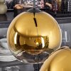 Koyoto  Pendant Light glass 25 cm gold, clear, 2-light sources