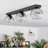 Koyoto  Pendant Light glass 15 cm clear, Smoke-coloured, 3-light sources