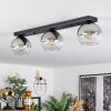 Koyoto  Pendant Light glass 15 cm clear, Smoke-coloured, 3-light sources