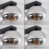 Koyoto  Ceiling Light glass 20 cm chrome, clear, Smoke-coloured, 3-light sources